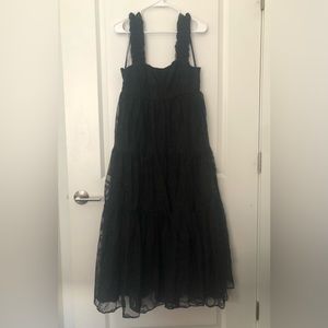 ASOS Design black dress with keyhole pattern